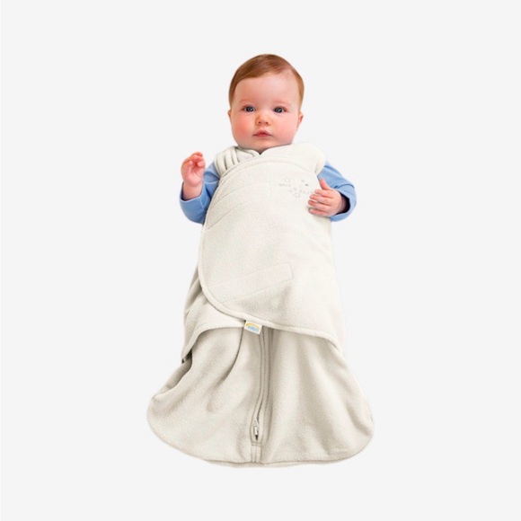 NWT Halo Cream Newborn SleepSack Swaddle in Microfleece - Picture 3 of 9